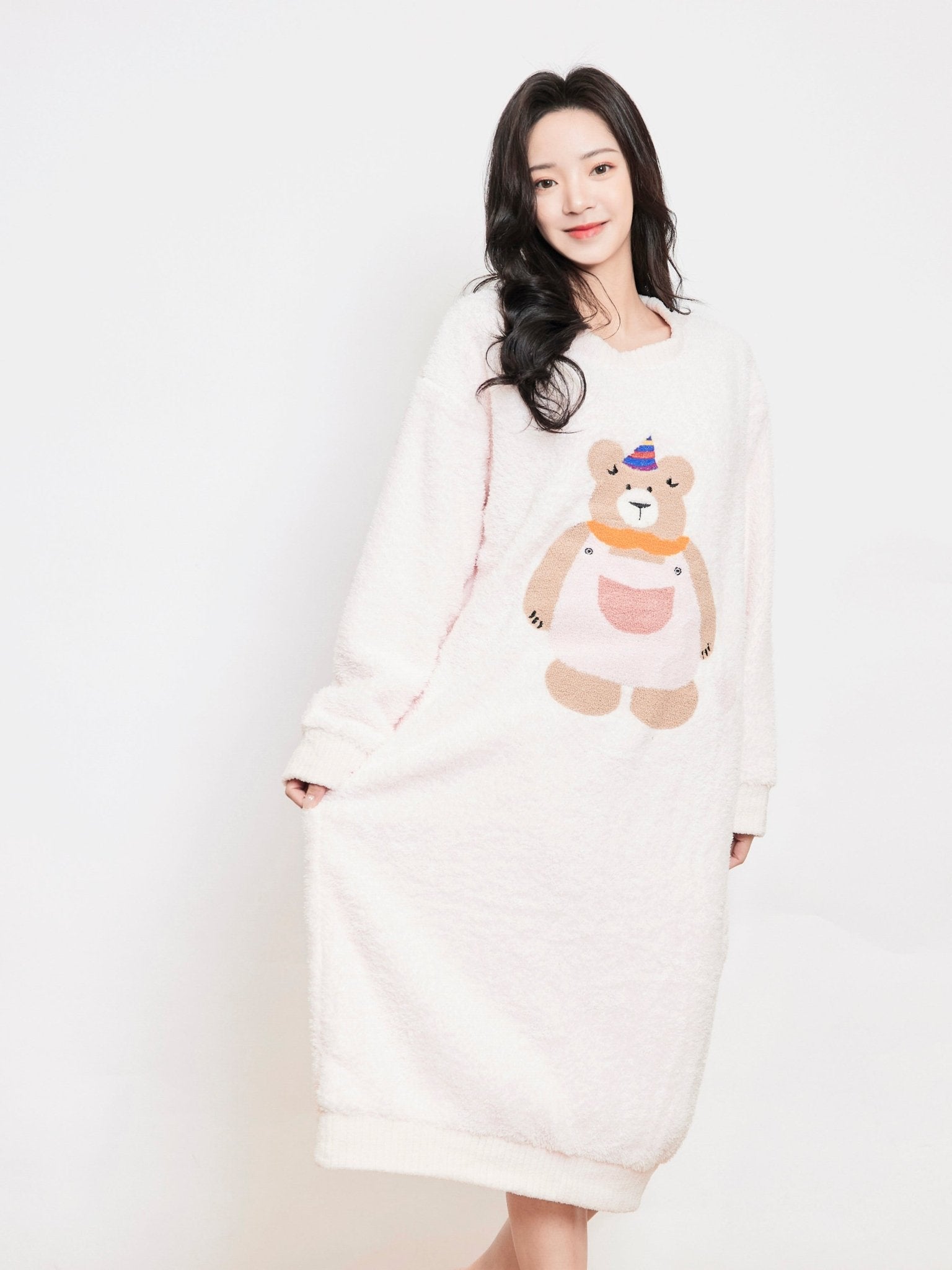 雲朵睡衣 - 淘氣粉色小熊 - Sugar8