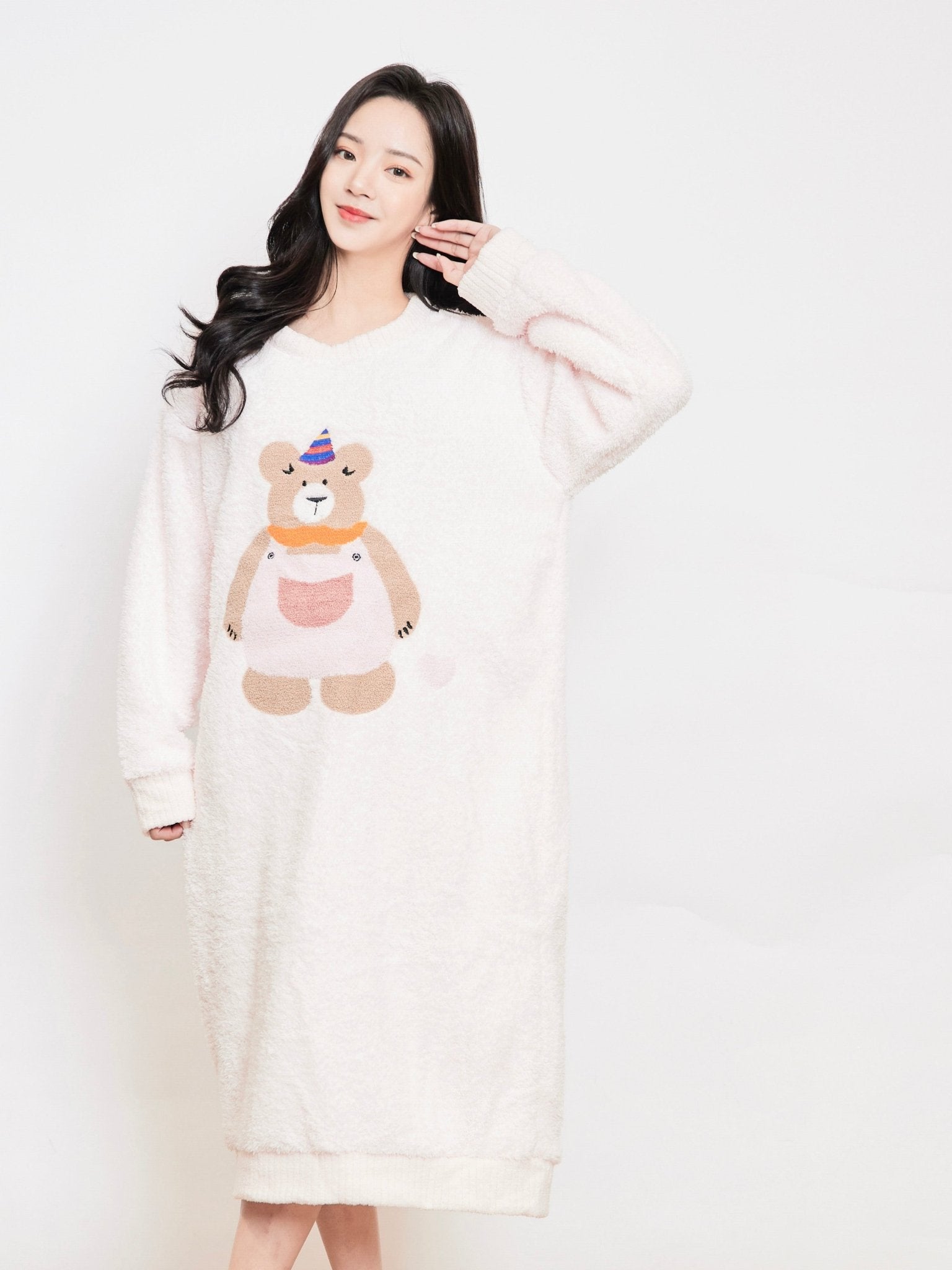 雲朵睡衣 - 淘氣粉色小熊 - Sugar8