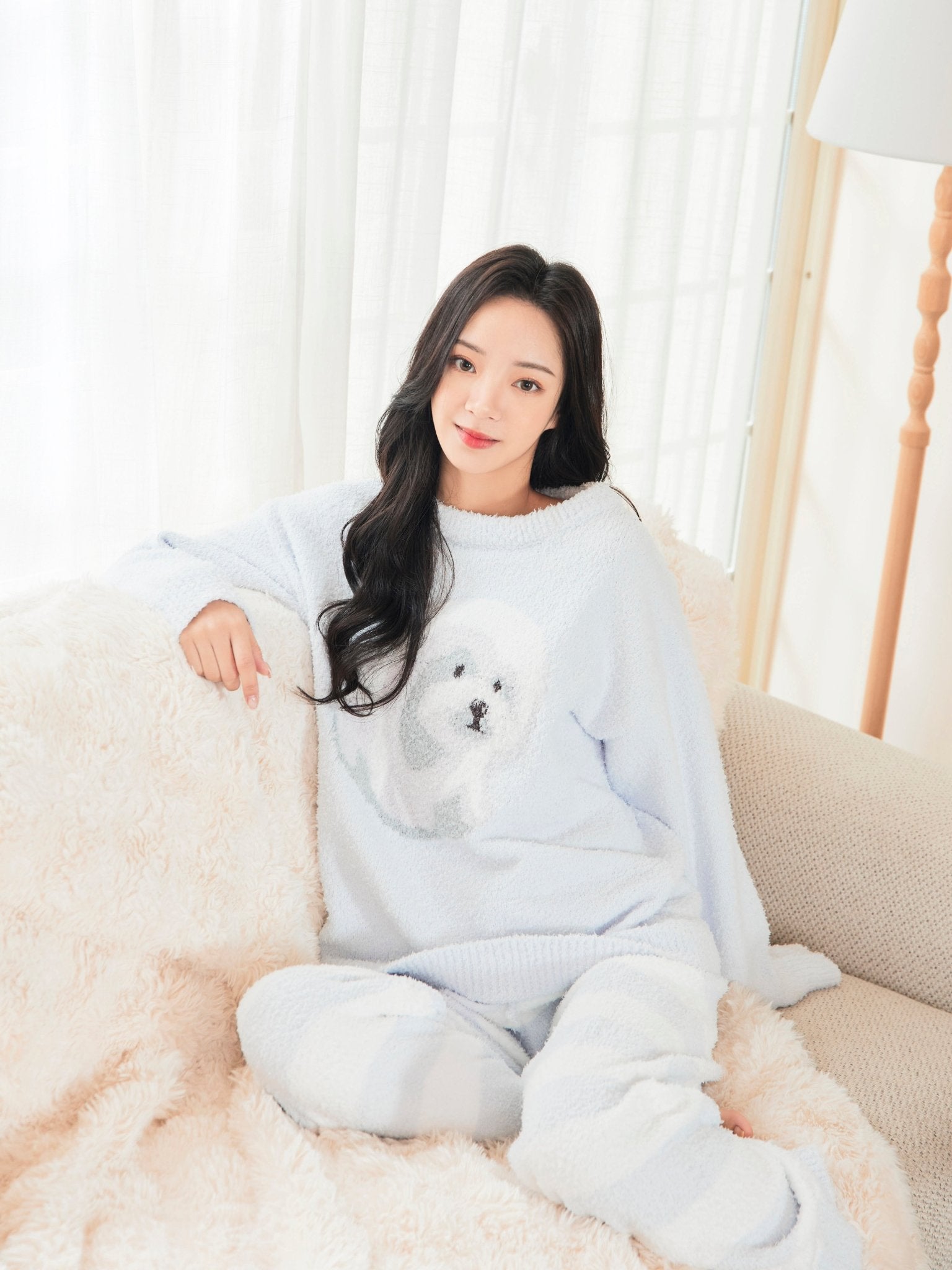 雲朵睡衣 - 藍色狗狗 - Sugar8