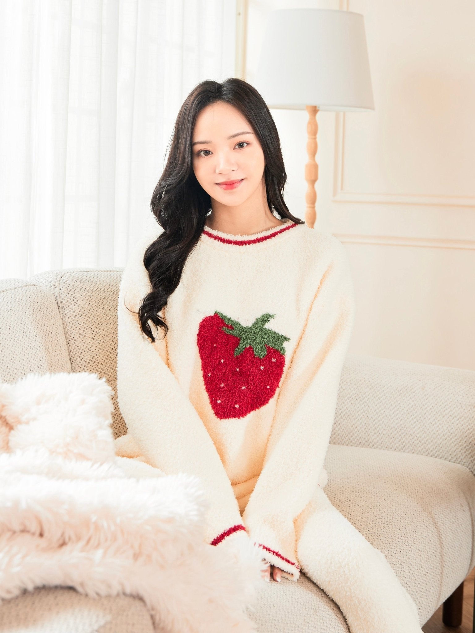 雲朵睡衣 - 糯米草莓 - Sugar8